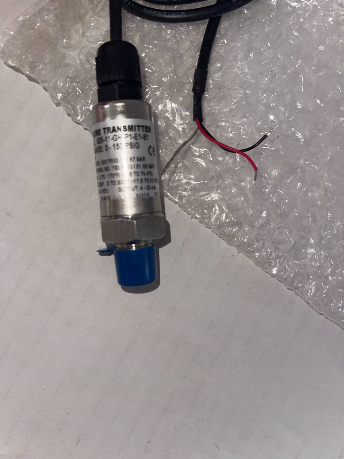 Dwyer Instruments 626-11-Gh-P1-E1-S1 Pressure Transmitter, 0-150Psi, 36In Lead