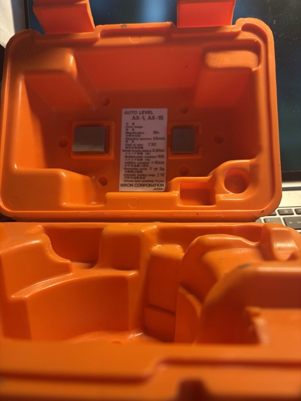 NIKON AX-1 AUTOMATIC SURVEYOR LEVEL BASE & CASE