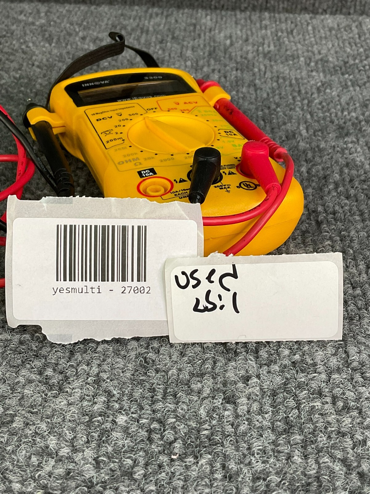 INNOVA 3300 Digital Multimeter Tester Continuity Voltage DMM 27002