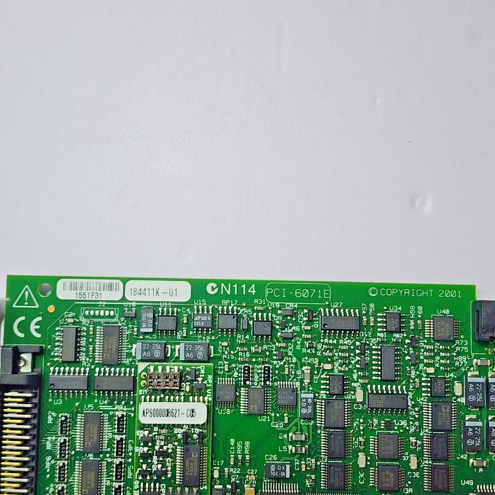 NATIONAL INSTRUMENTS PCI-6071E DAQ CARD 32 DIFF MULITIPLEXED ANALOG S/N:184411K
