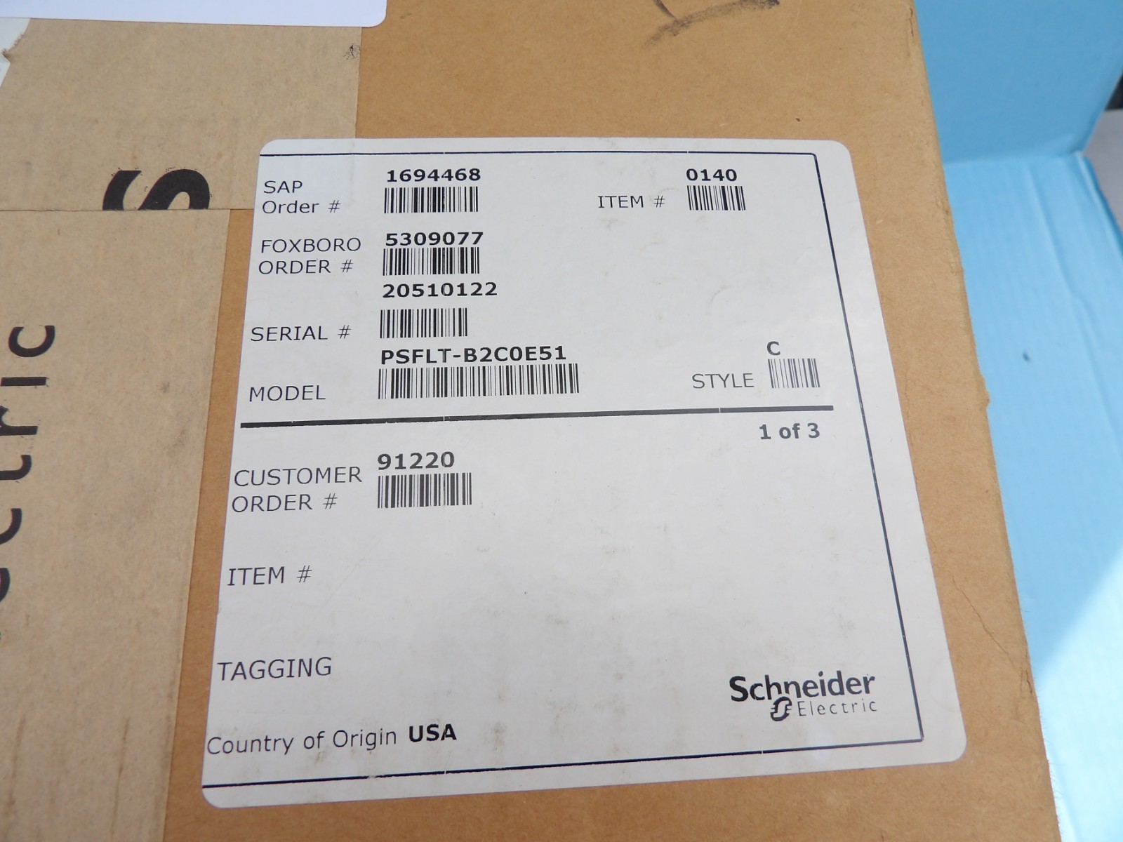 Schneider Foxboro IDP10S-TF1B01FM Pressure Transmitter 0-200in-h2o 12.5-42v-dc