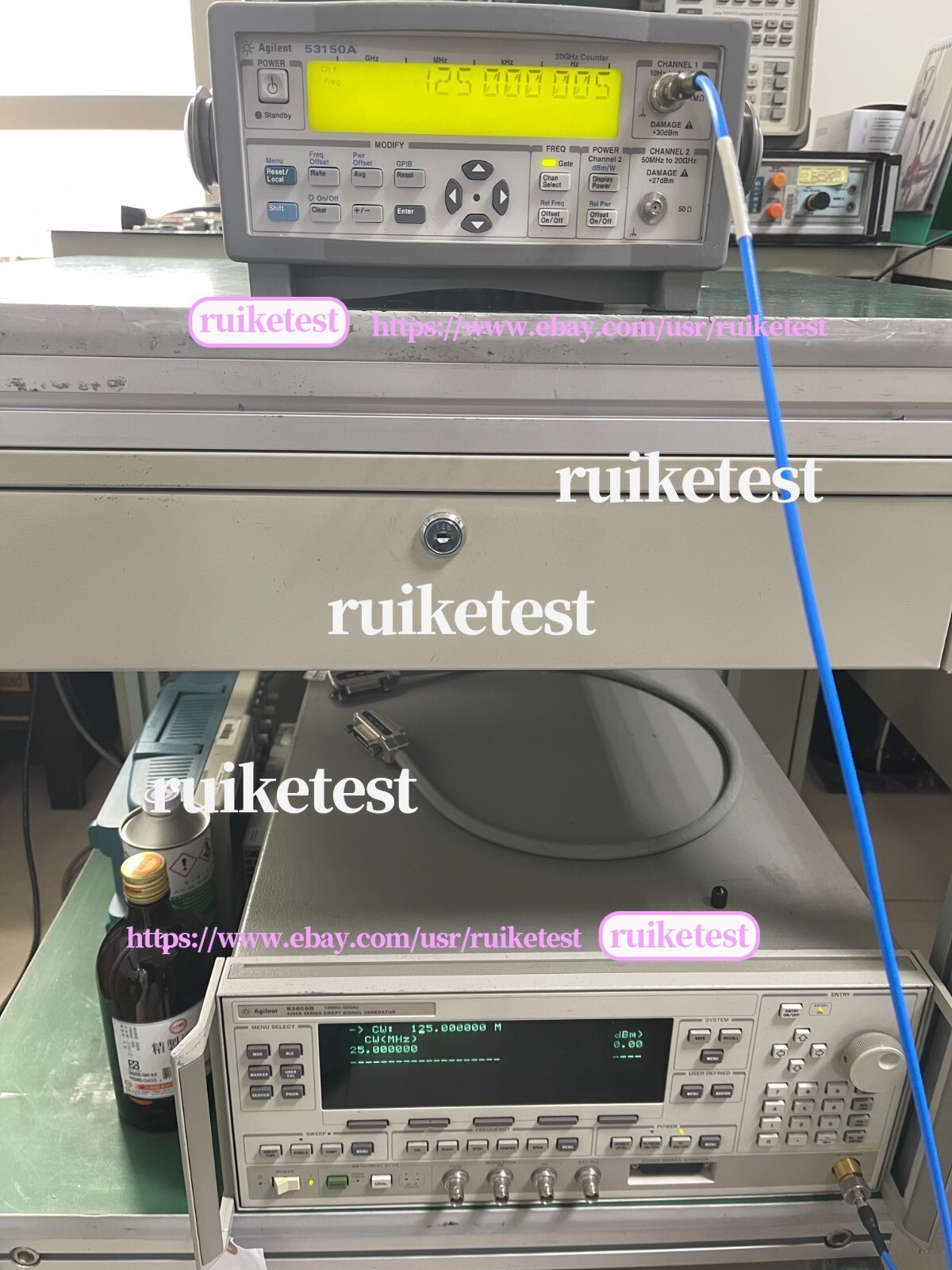 Agilent Keysight 53150A 10Hz-20GHz CW Microwave Frequency Counter _1097