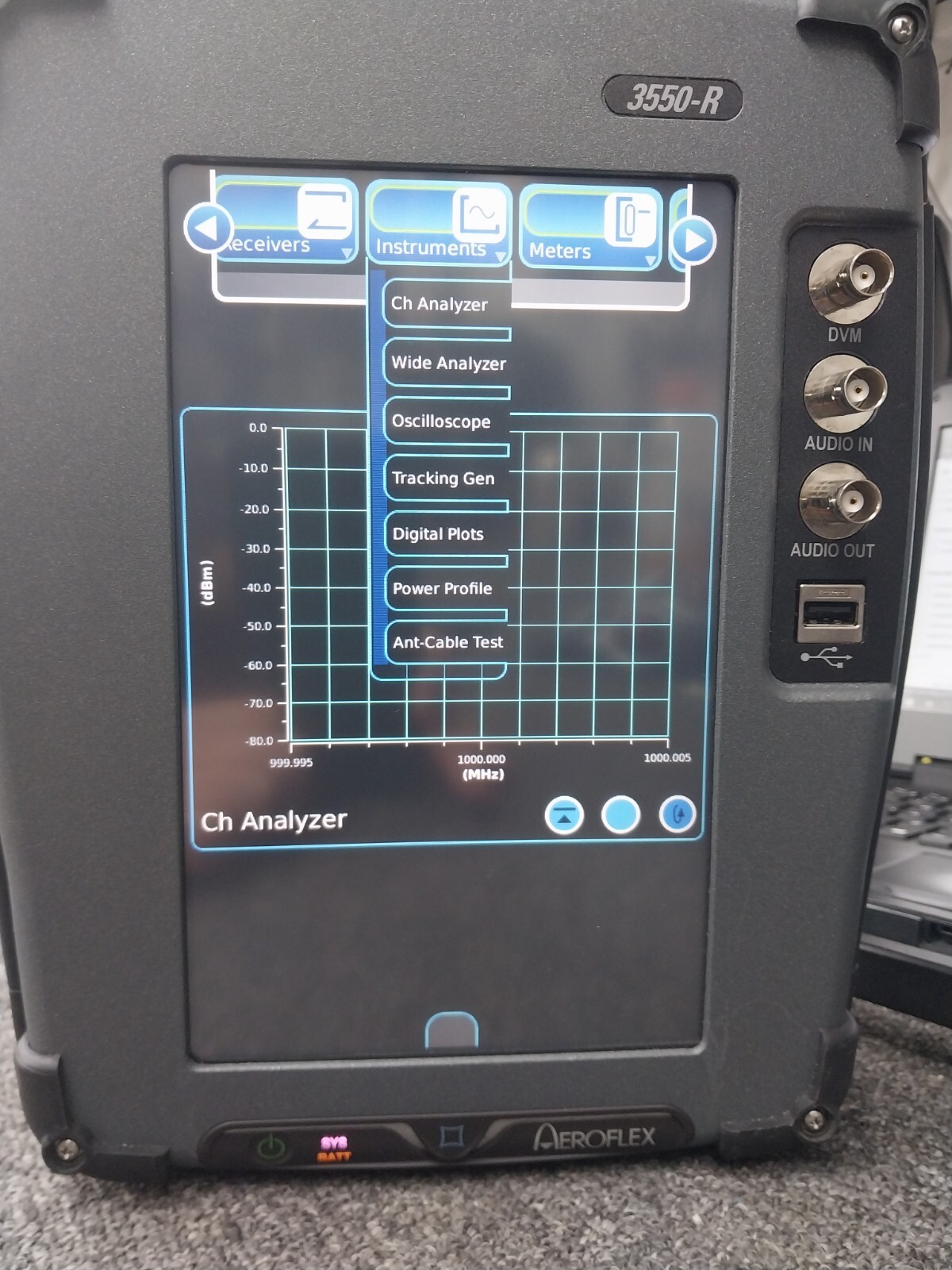 Aeroflex/Viavi 3550R Touchscreen Portable Service Monitor w/Options& Accessories