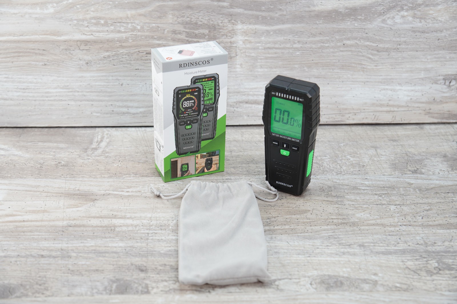 New RDINSCOS Digital Wood Moisture Meter Pinless Type