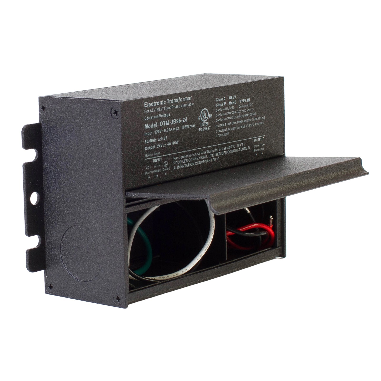 24V 96W TRIAC MLV ELV DIMMABLE POWER SUPPLY Mini size LED DRIVER 4 Amp UL LISTED