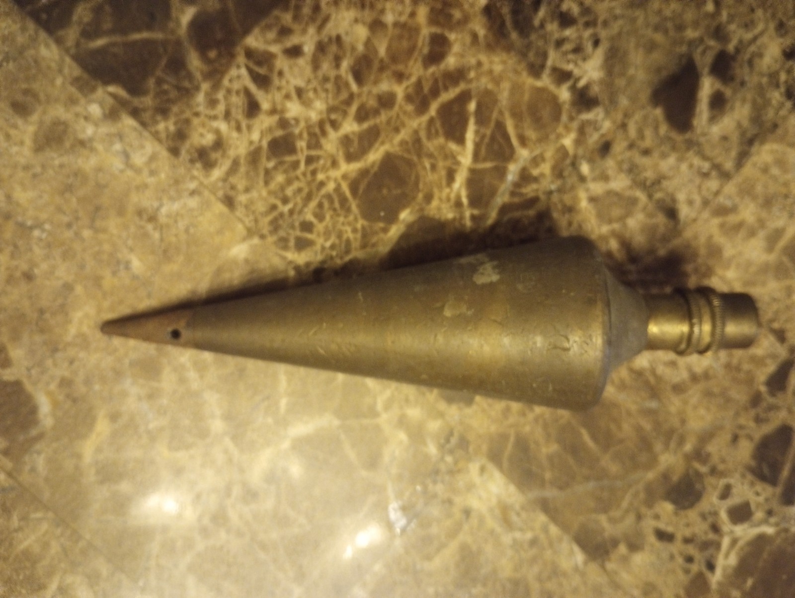 Surveyors Solid Wood And Brass Turn Of The Century Tripod/Solid Brass Plumb Bob
