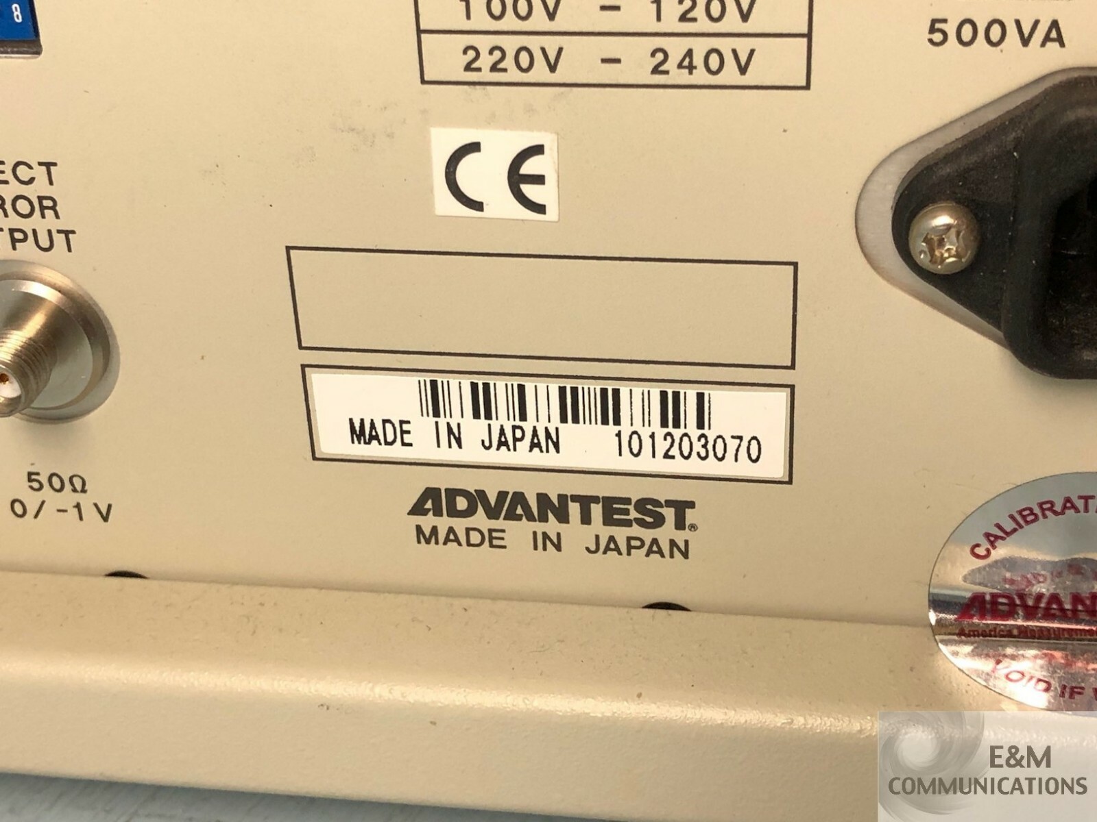 D3286 ADVANTEST DIGITAL TRANSMISSION TESTER 12GB/S ERROR RATE DETECTOR (1)