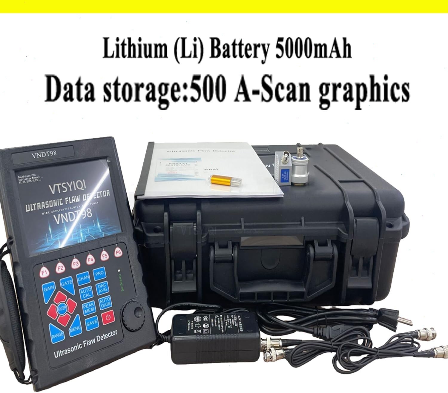 Digital Ultrasonic Flaw Detector with Range 0~10000mm Big Memory of 500 A Graph
