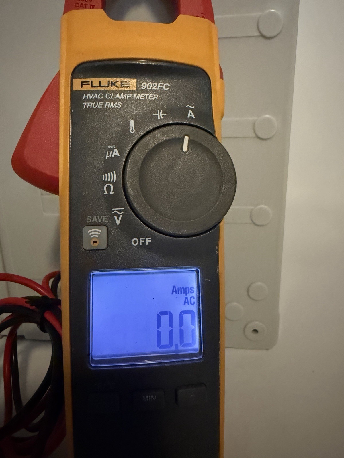 Fluke 902FC True RMS HVAC Clamp Meter TESTED As-Is No Temp Probe Free Shipping