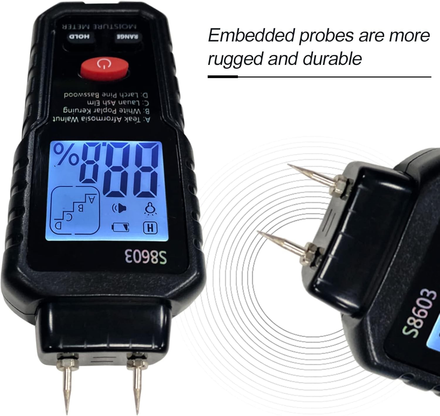0-99.9% Pin Type digital wood moisture meter for firewood,Wood Humidity Tester