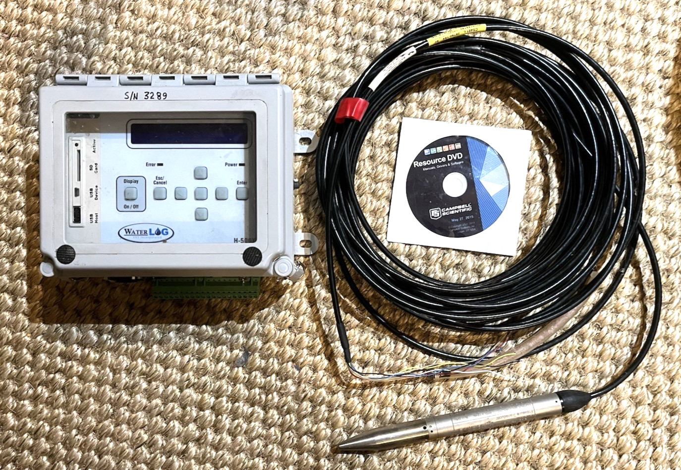YSI WaterLOG Model H-500XL Data Logging System with Transducer