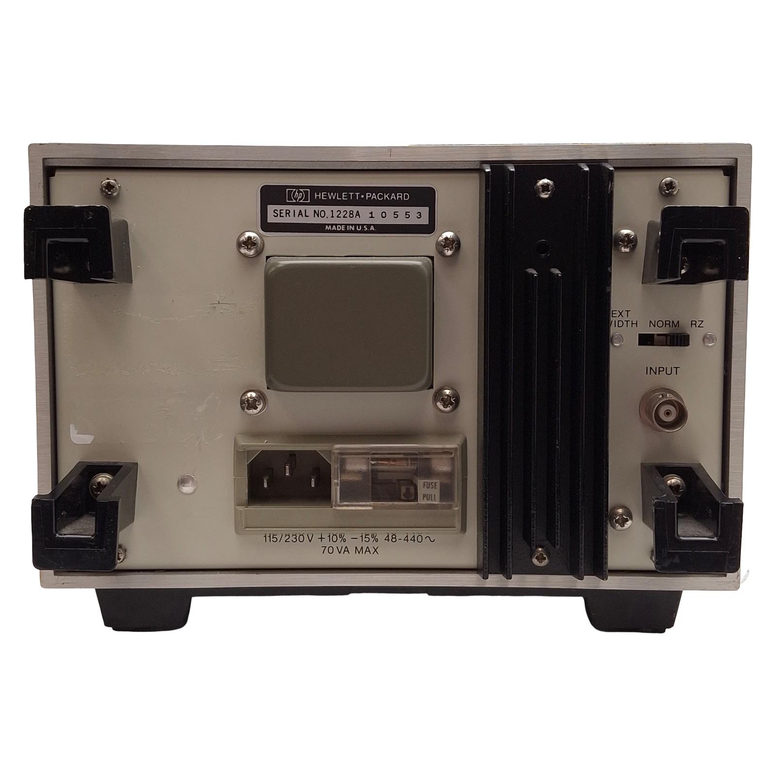 HP 8012A Pulse Generator, 1Hz-50MHz, 20ns-1s Period, ±2.5V Offset, 115/230VAC