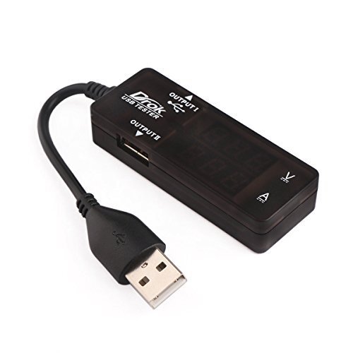 Usb Tester Usba 2.0 Digital Multimeter Dual Usb Output Ports Pd Qc 3.0 Color Led