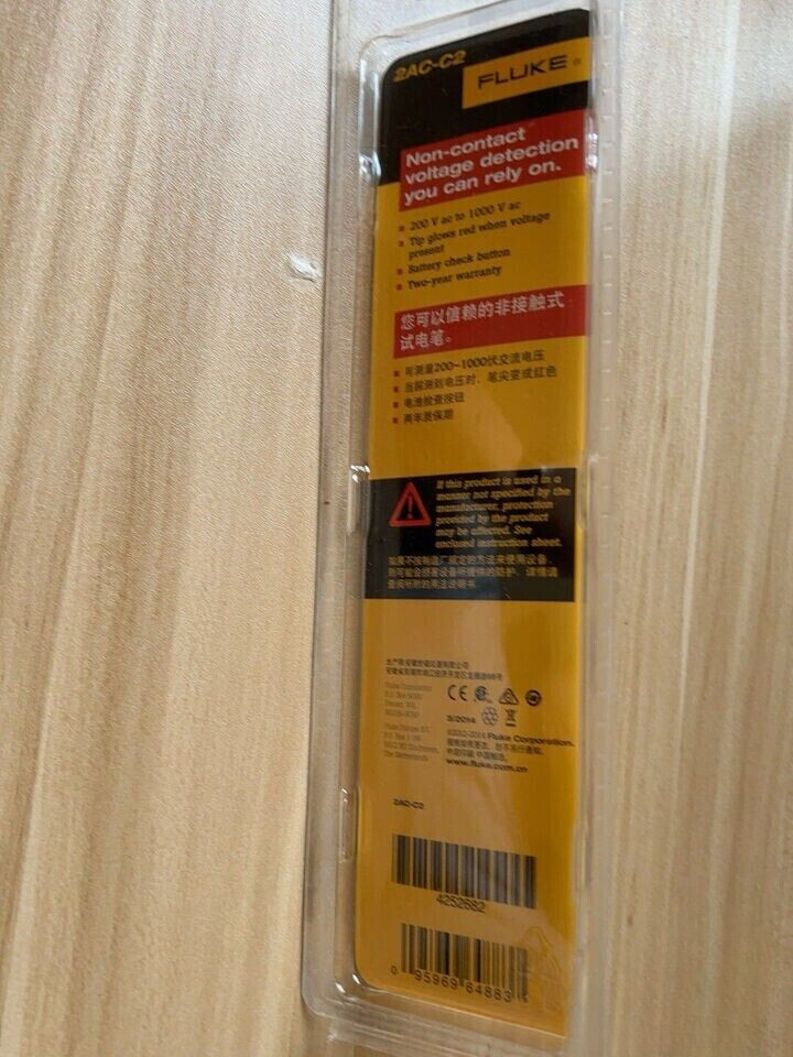 FLUKE 2AC-C2 VoltAlert Non-Contact Voltage Pen AC200-1000v Detector Tester Meter