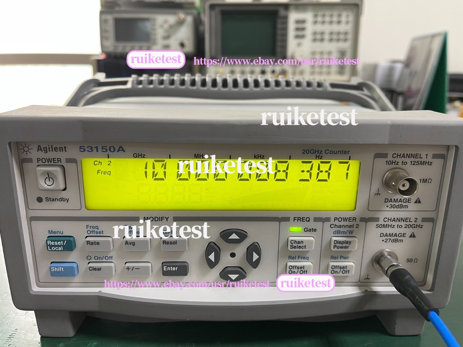 Agilent Keysight 53150A 10Hz-20GHz CW Microwave Frequency Counter _1096