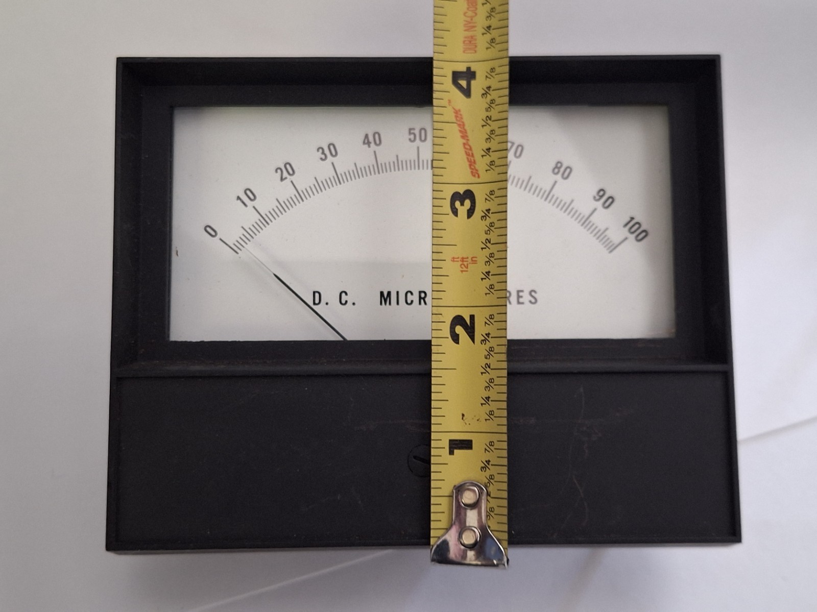 Vintage Unbranded Microamperes Meter