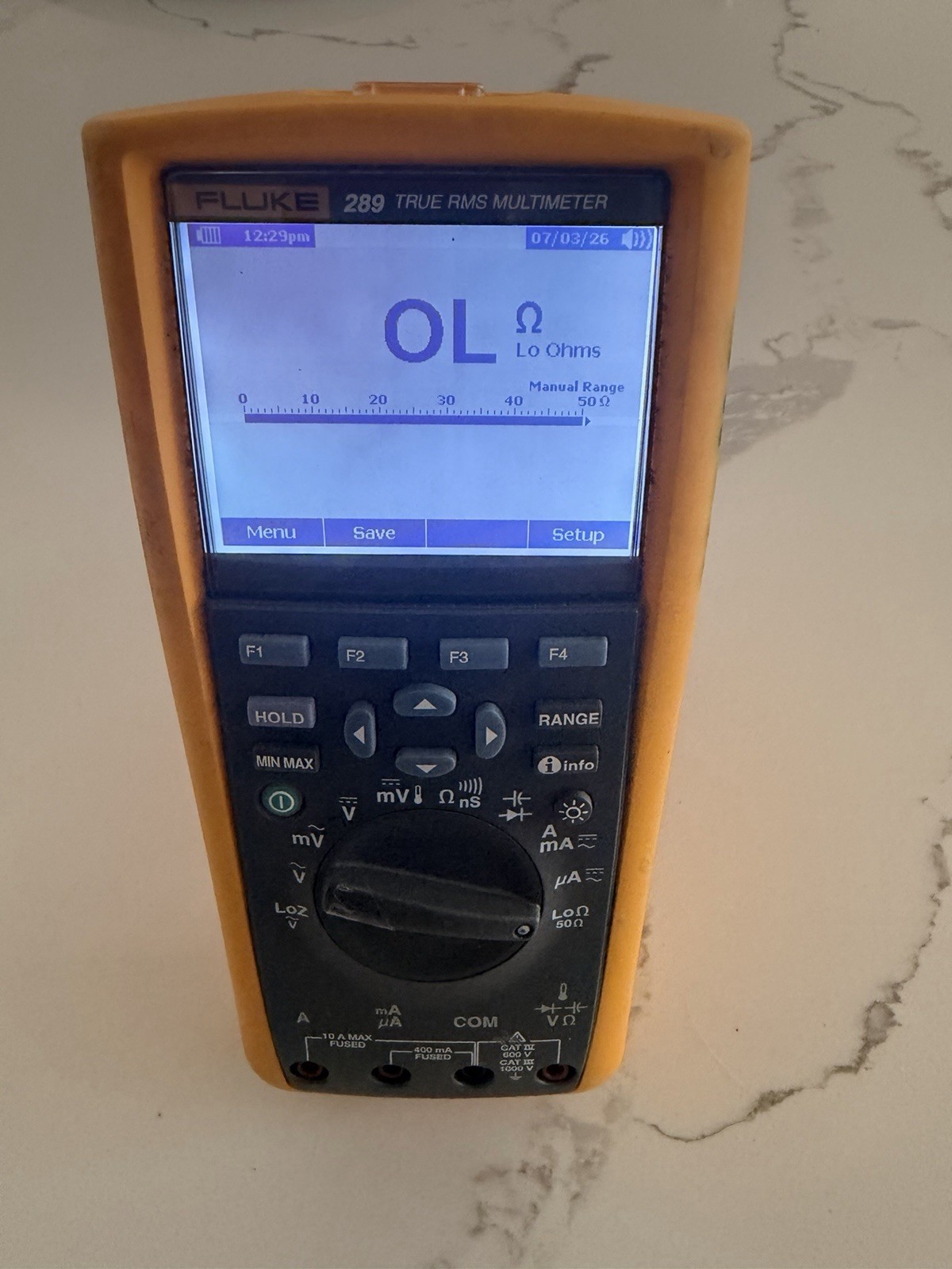 FLUKE 289 TRUE RMS MULTIMETER NO LEADS POWERS ON