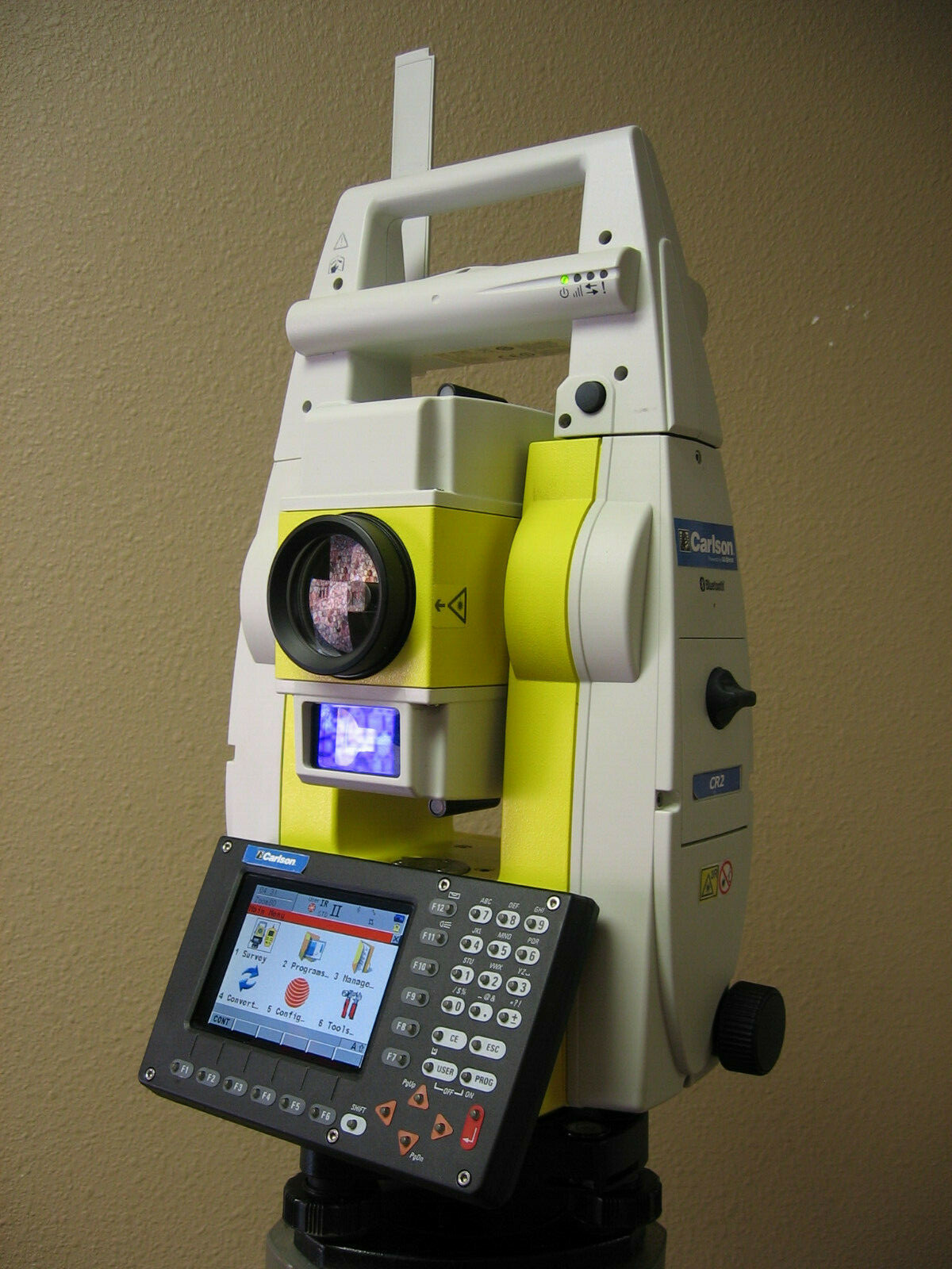 LEICA GEOMAX ZOOM80 CARLSON CR2 2″ PRISMRLESS ROBOTIC TOTAL STATION / SURVEYOR2