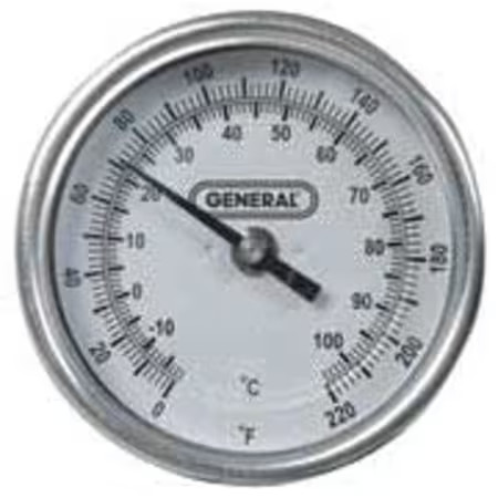 General Tools T300-36 Bimetal Thermom, 3 In Dial, 0 To 220F
