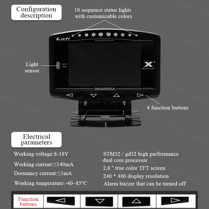 Lufi x1 revolution obd2 Smart Digital Multi Meter International/ English Version