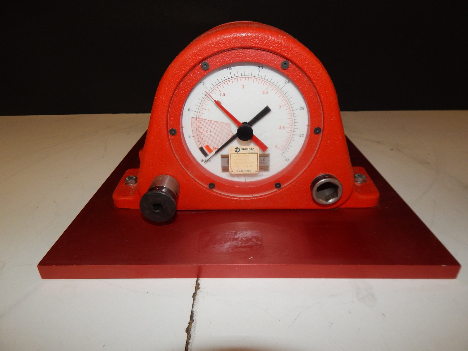 ^^ MOUNTZ TORQUE TESTER 0-50 OZF IN / 0-36 LBN IN (KPE24)
