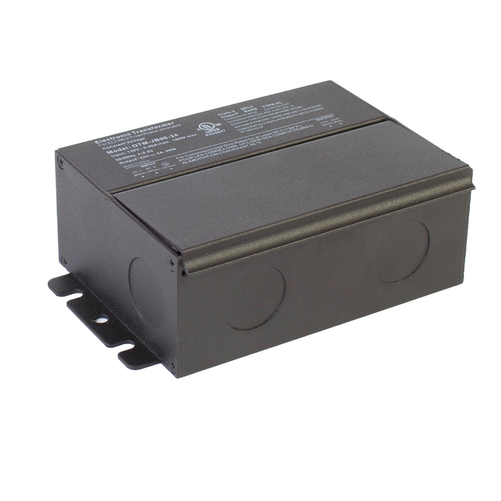 24V 96W TRIAC MLV ELV DIMMABLE POWER SUPPLY Mini size LED DRIVER 4 Amp UL LISTED