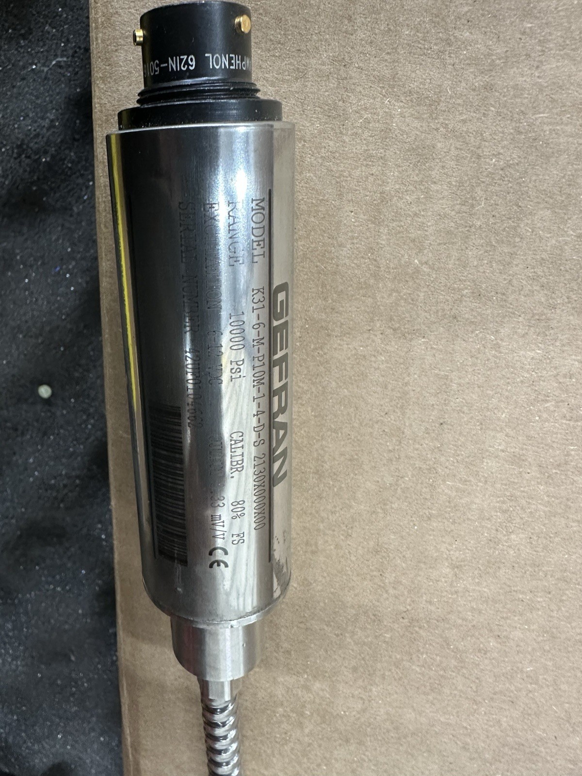 Gefran Melt Pressure Transducer New In Box