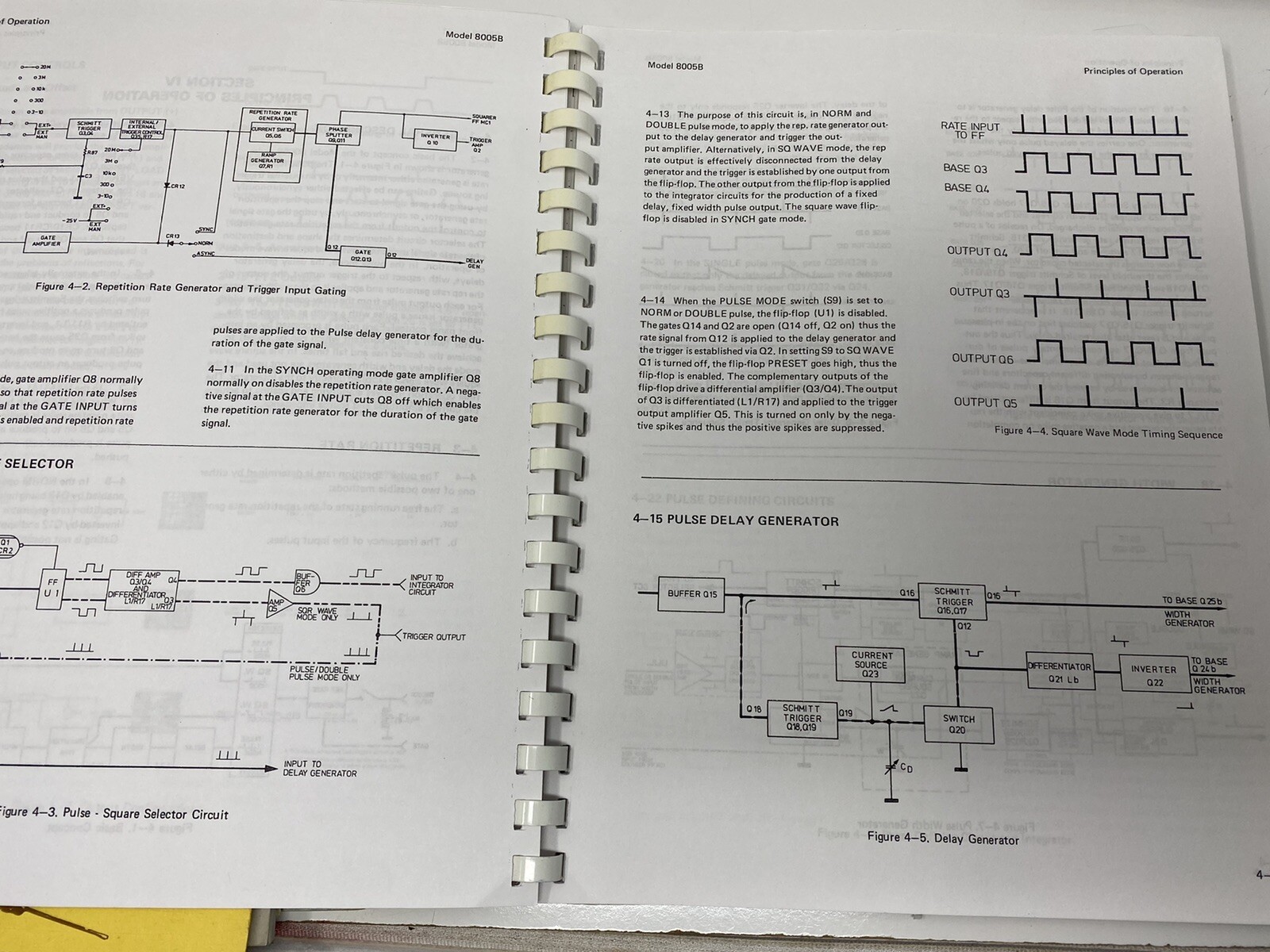 HP 8005B Pulse Generator Operating & Service Manual 08005-90003 Hewlett Packard