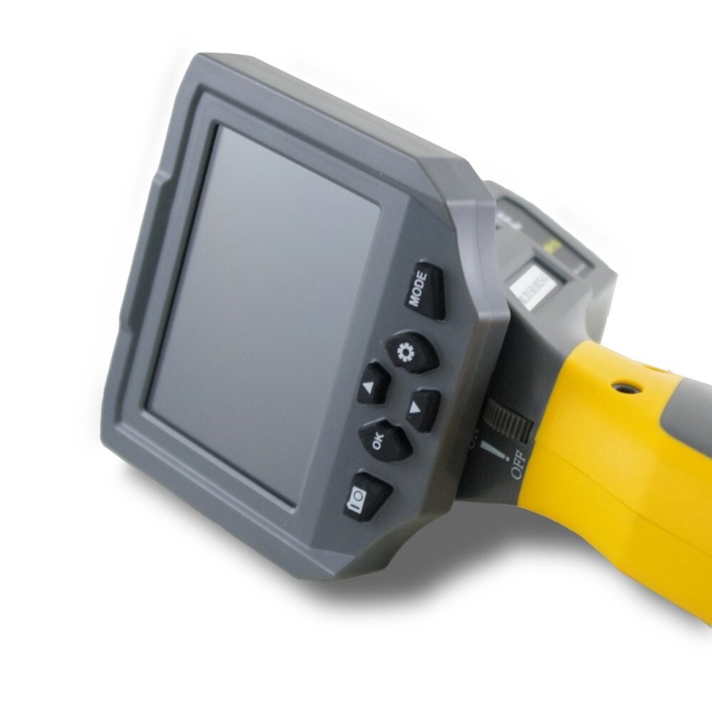 3MP Hi-Res Portable Borescope Snake Inspection Camera Built-in 3.5” Color LCD