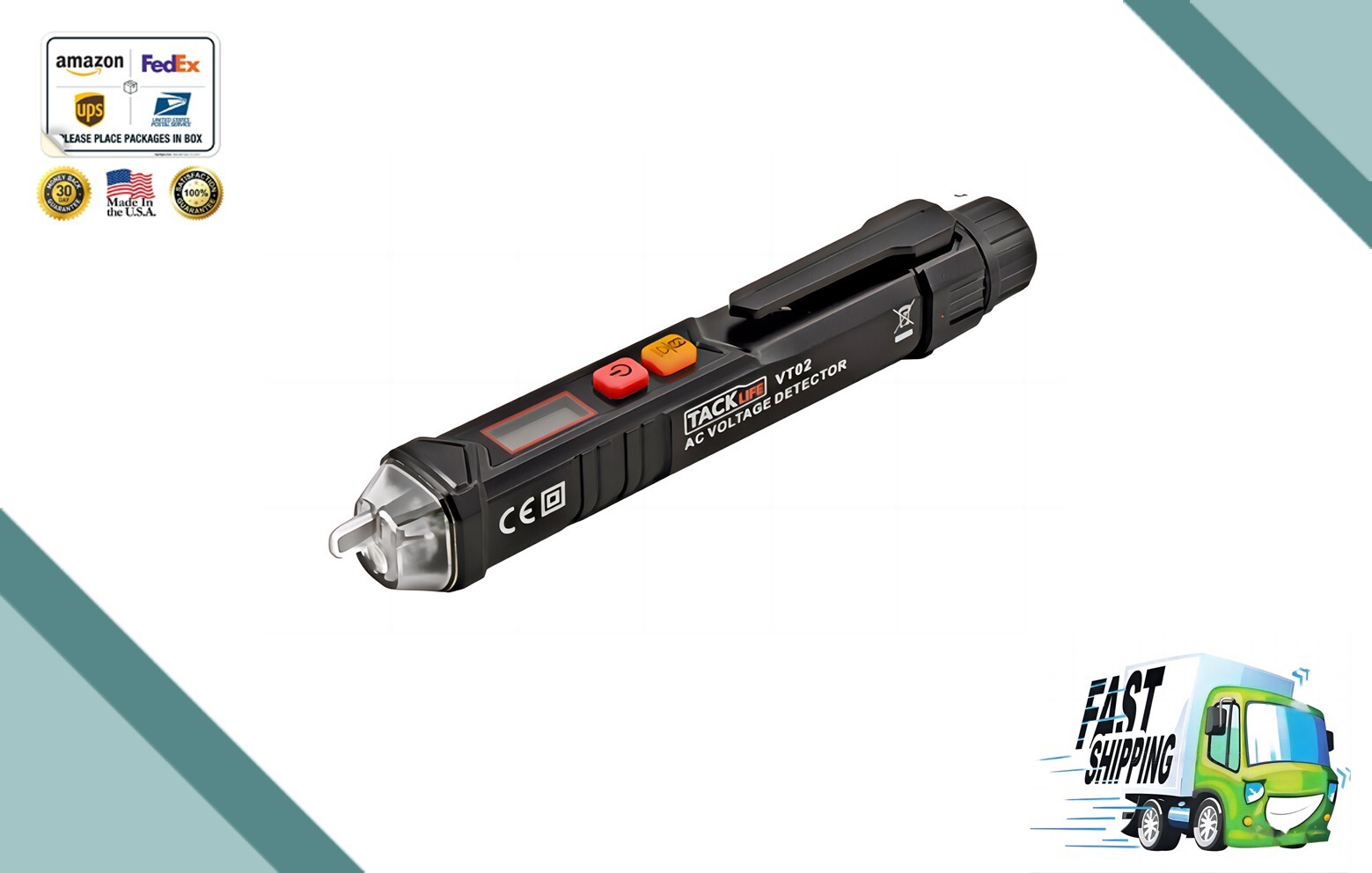 12-1000V Dual Sensitivity Electrical Tester Pen Non-Contact AC Voltage Detector