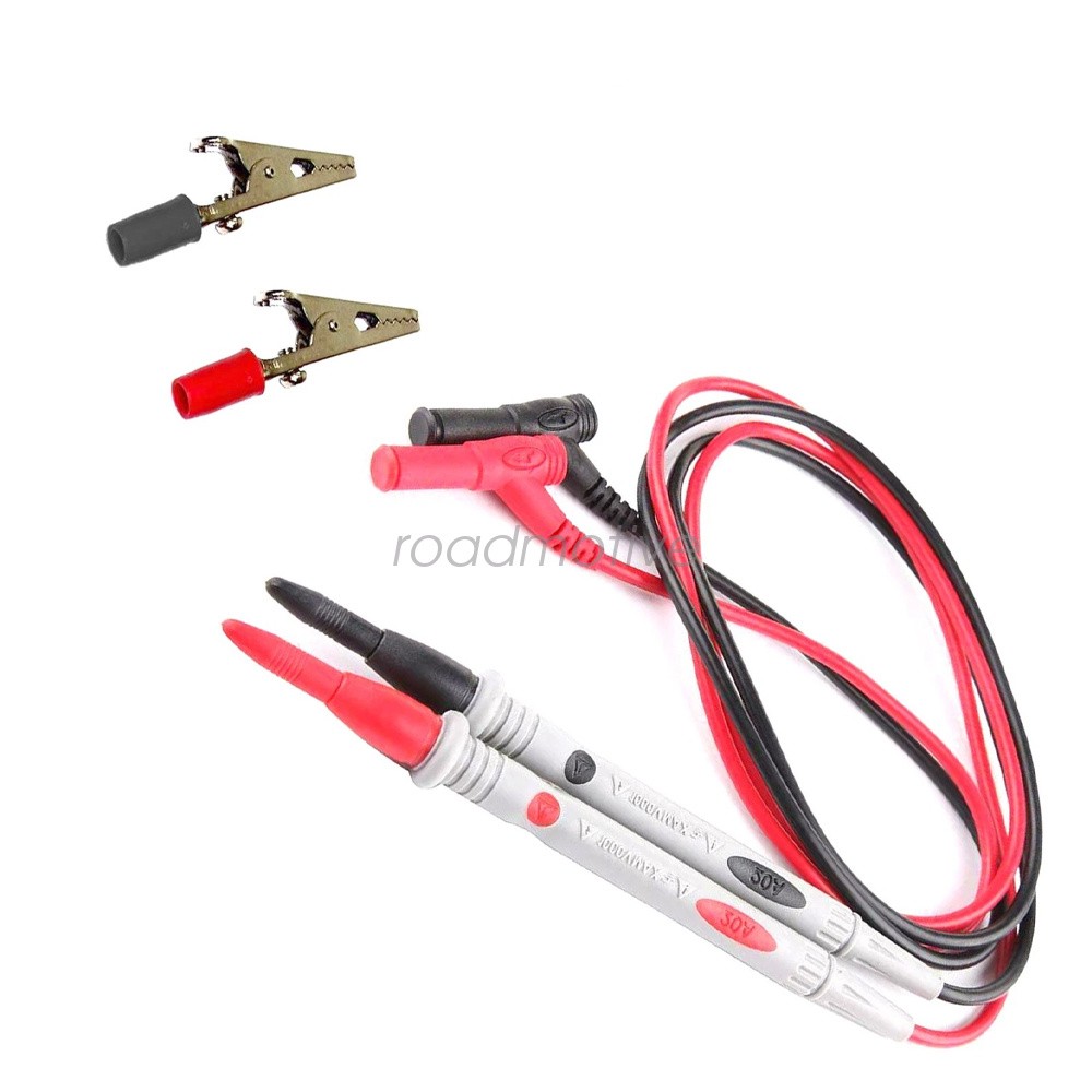 Fit Fluke Meter Electrical Alligator Clip Probes 1000V 20A Multimeter Test Leads