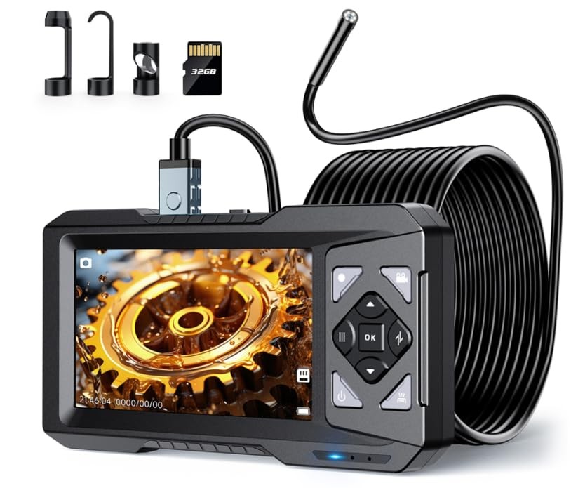 Hayve 4.3inch Industrial Endoscope, 1920P Digital Borescope Inspection , [Pho…