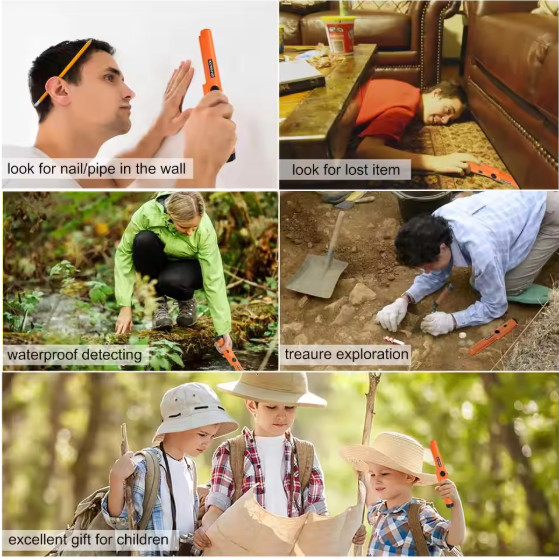 Metal Detector HandHeld Pro Pinpointer Pointer Probe Waterproof Sensitive Tester