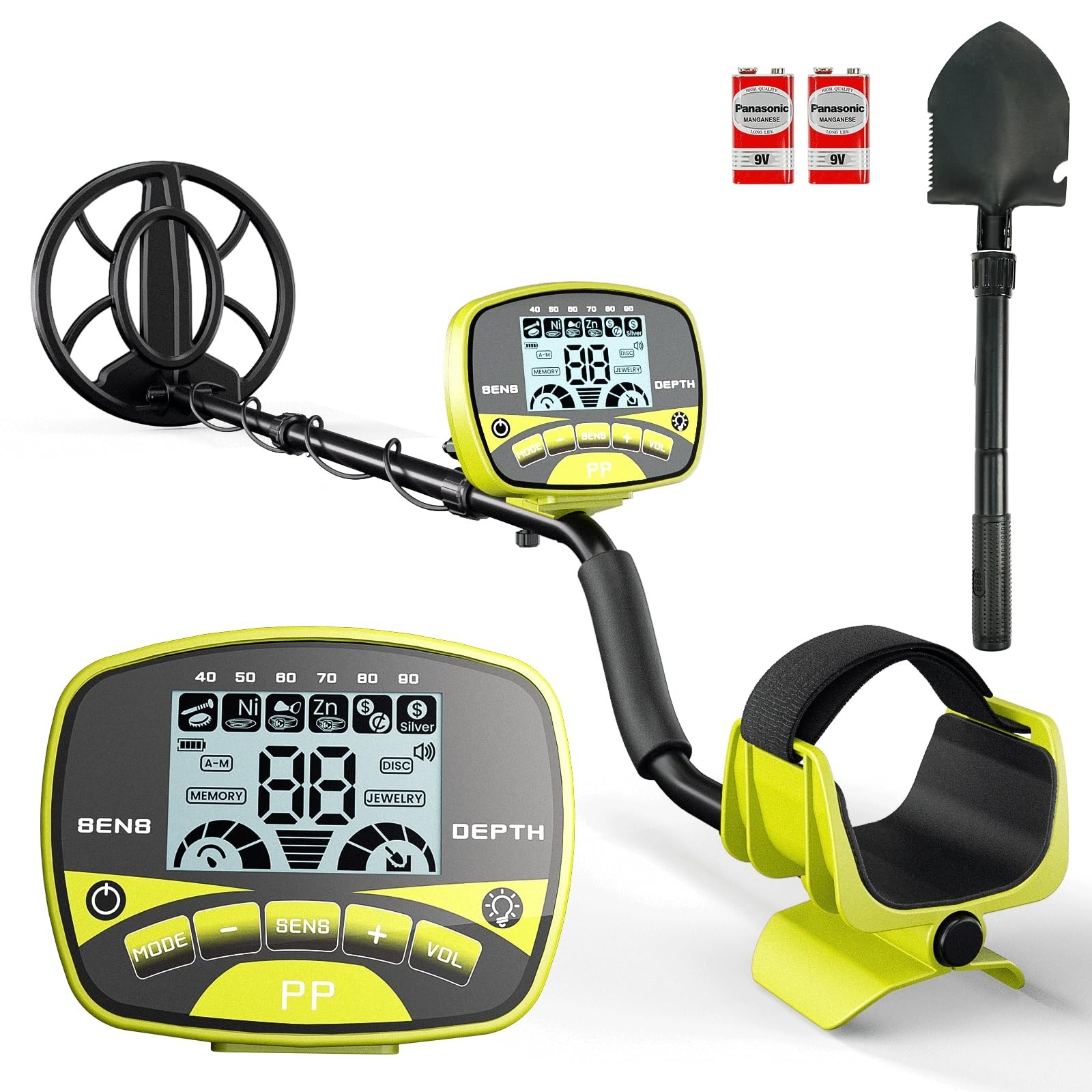 Professional Metal Detector for Adults & Kids – Cordless Gold Finder, 5 Modes, W