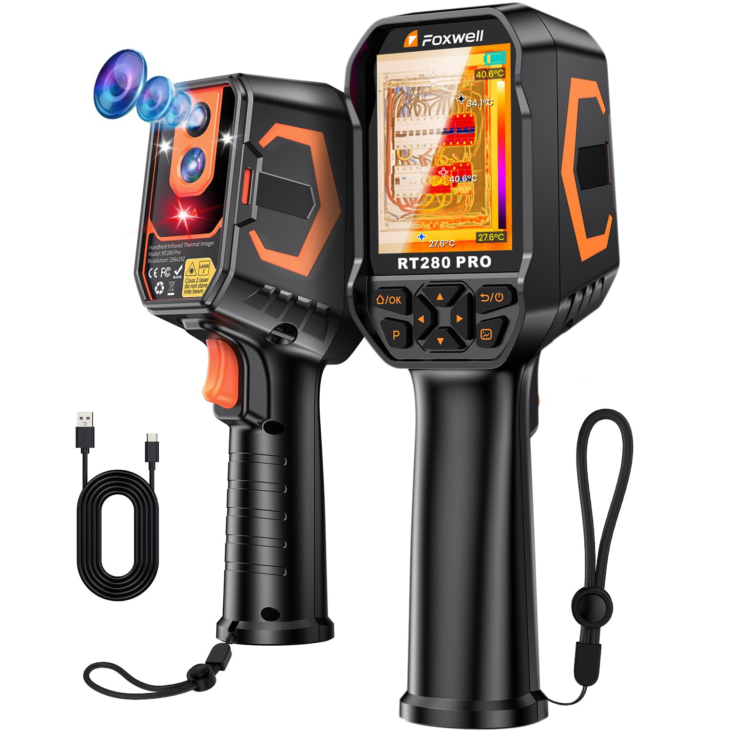 RT280 PRO Thermal Camera 640X480 Imaging Resolution, Dual-Camera Thermal Imaging