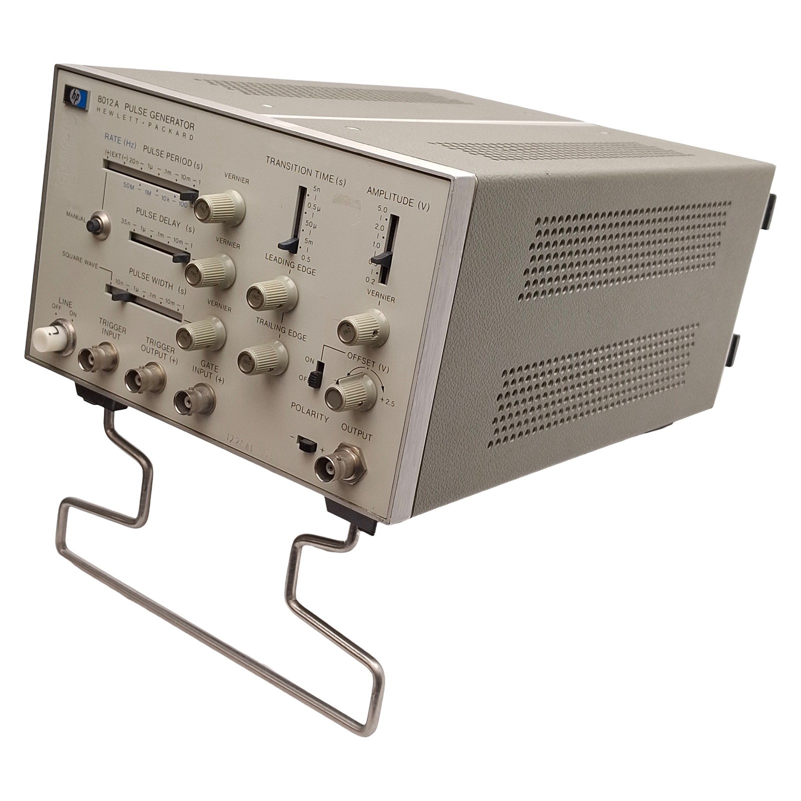 HP 8012A Pulse Generator, 1Hz-50MHz, 20ns-1s Period, ±2.5V Offset, 115/230VAC