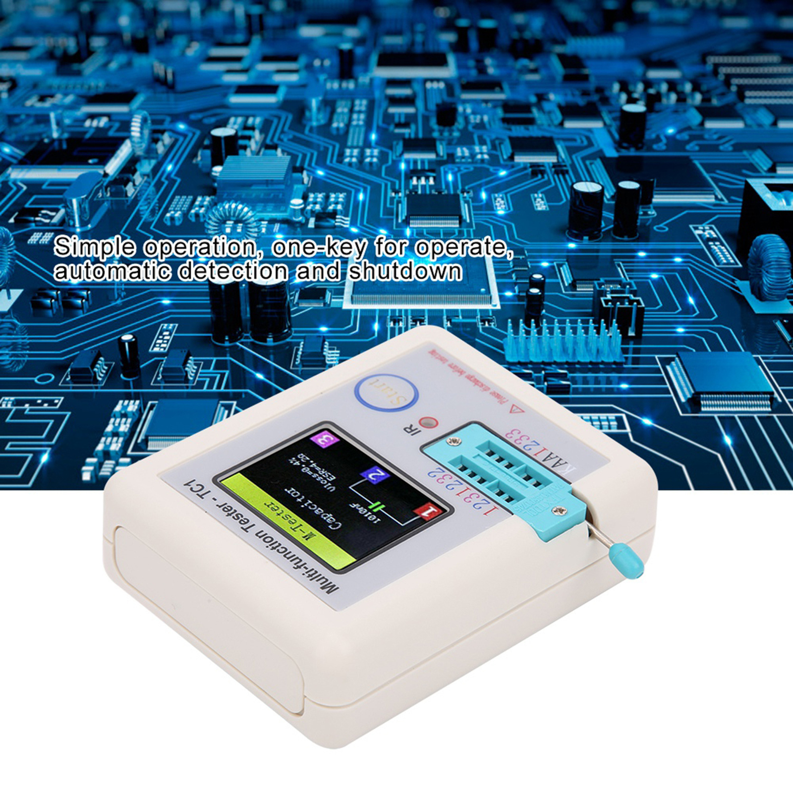 Multi-function Transistor Tester 3.5in TFT Screen LCR TC1 For Capacitor Diodes