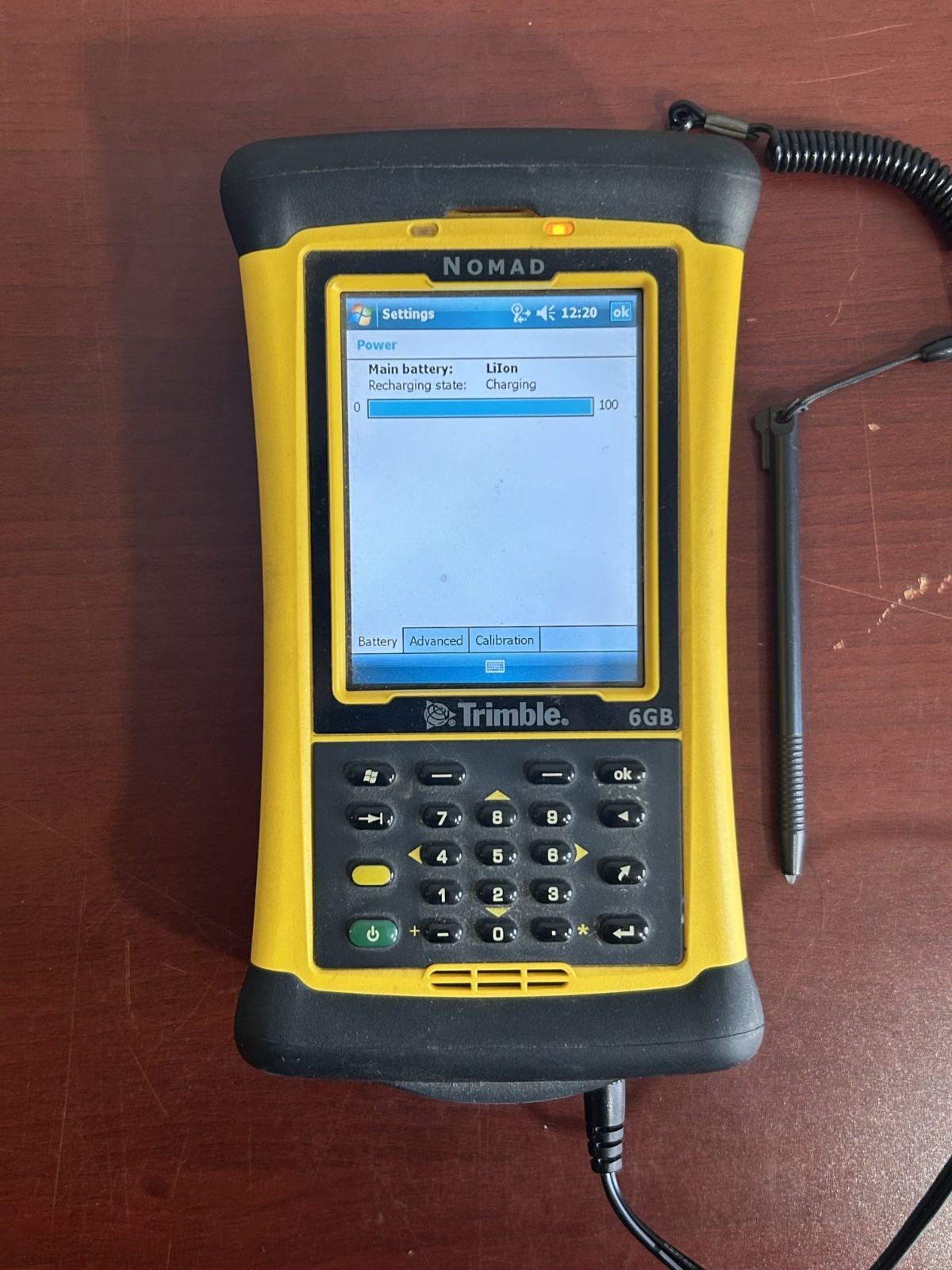 Trimple Nomad 6GB Rugged Handheld Data Collector w/ Programs Office Arc + Power