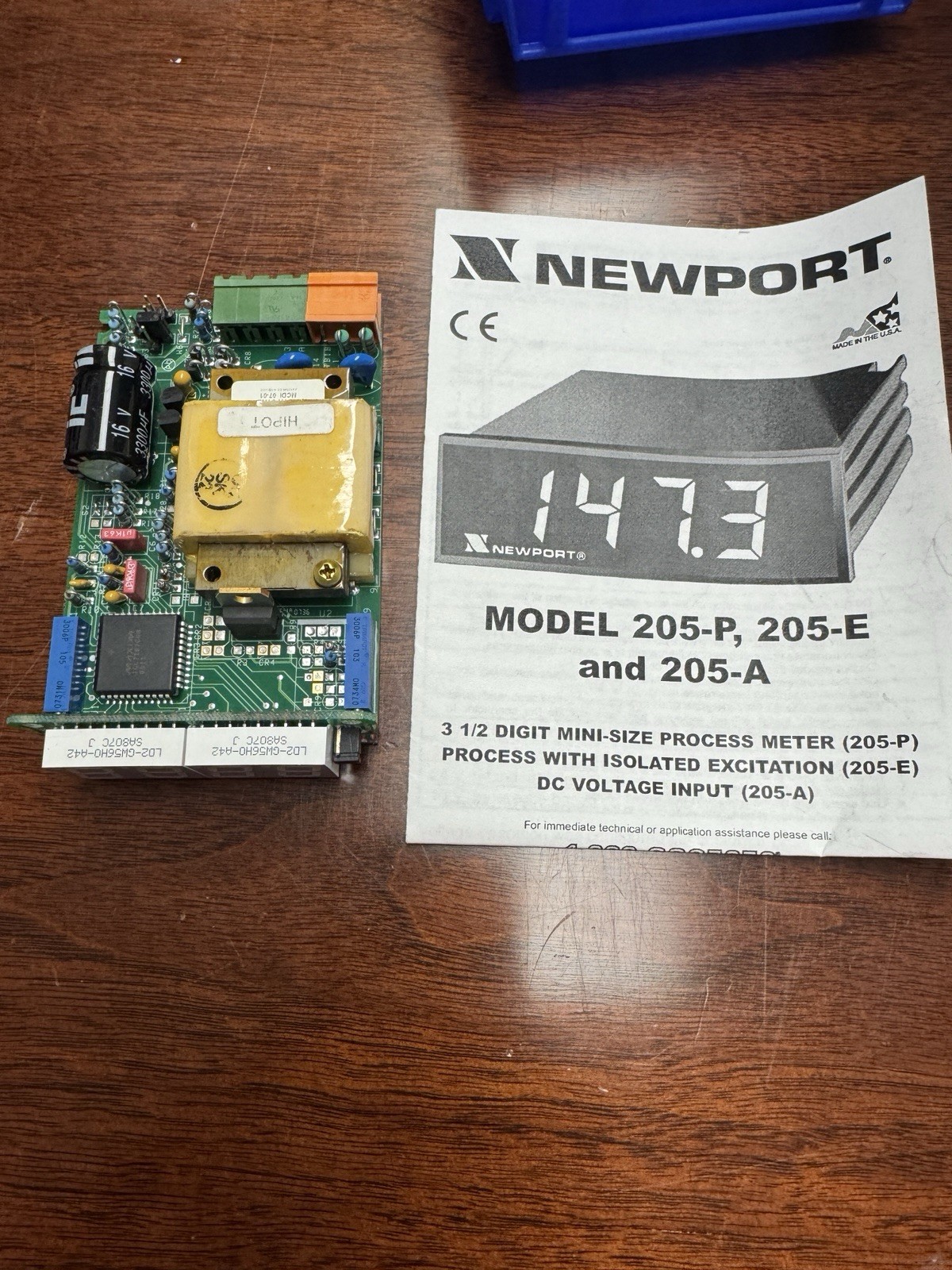 Newport 3 1/2 Mini Size Panel Process Meter Model 205-PA1 RC0