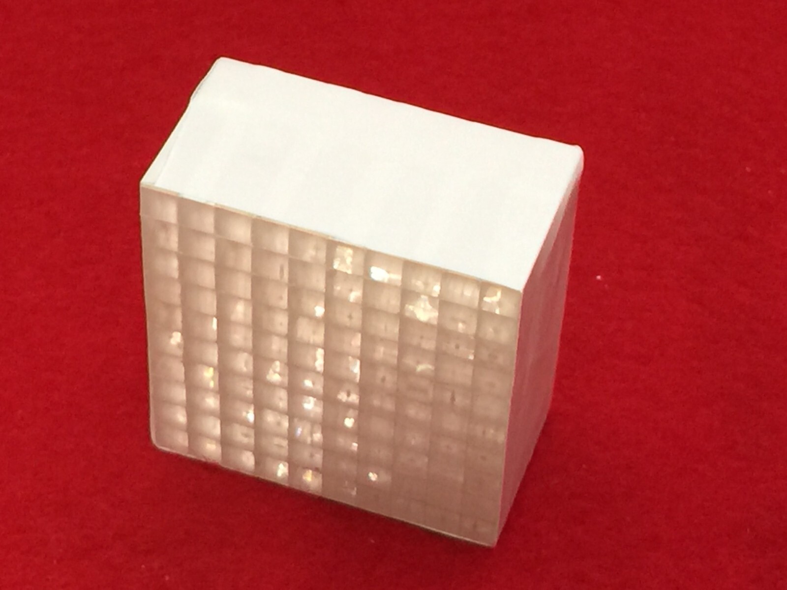 LYSO 10X10 Crystal Pixel Array (100 pcs) Hi-Energy Gamma Radiation Scintillator