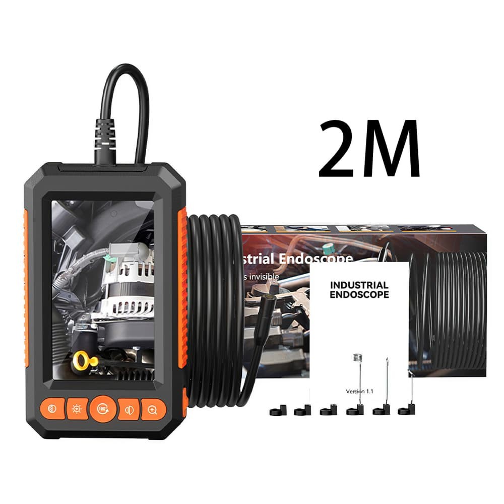 1080P HD Handheld Endoscope Camera 4.3″ Screen with 8 LED Lights for Plumbing