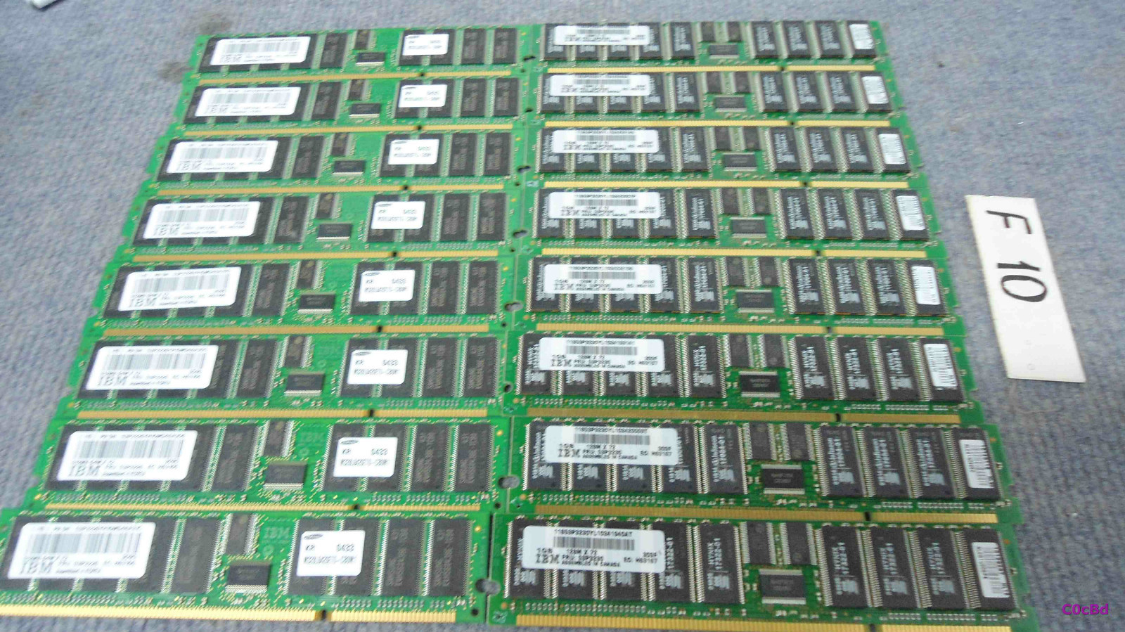 Lot of 12 GB RAM DDR IBM Samsung FRU 53P3226 53P3230