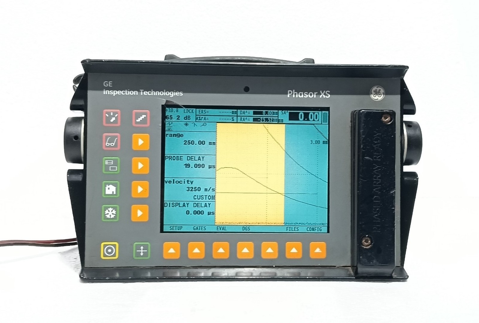 GE INSPECTION PHASOR XS PHASED ARRAY ULTRASONIC FLAW DETECTOR 021N41 15W