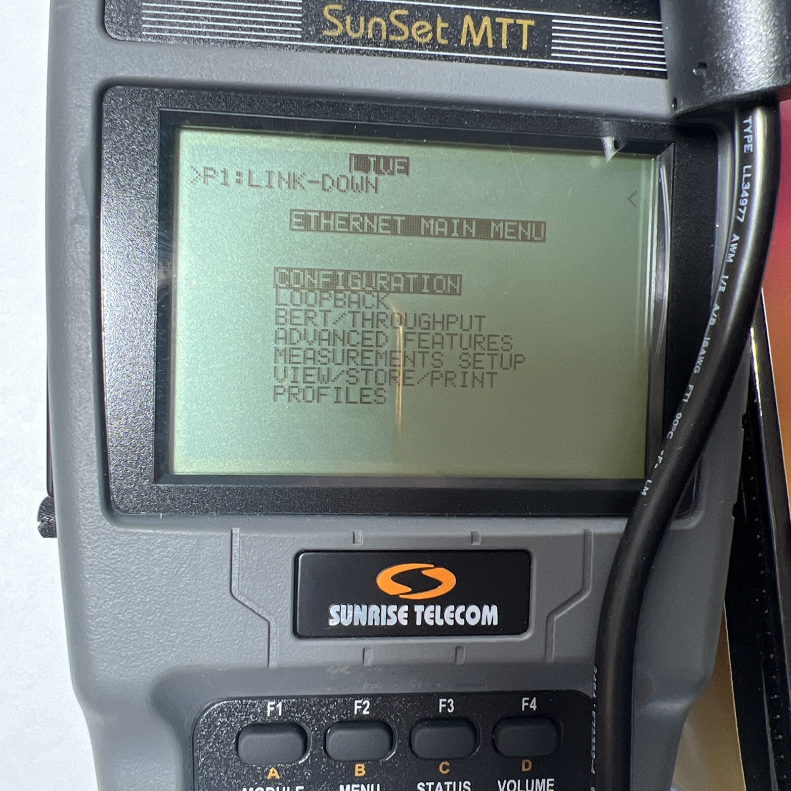 Sunrise Telecom Sunset MTT Cordless Tester
