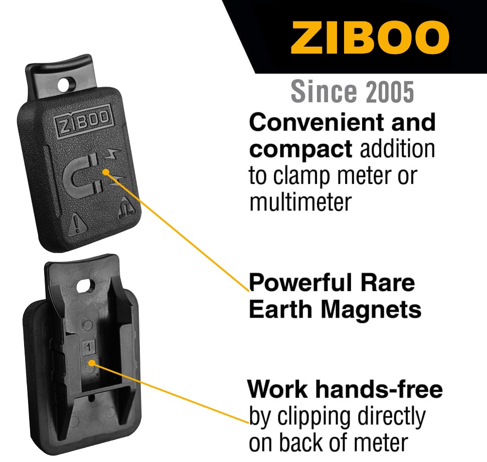 ZIBOO 69445 Magnetic Hanger Without Strap for Klein Tools Clamp Meters