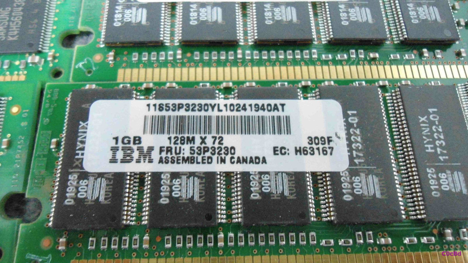 Lot of 12 GB RAM DDR IBM Samsung FRU 53P3226 53P3230
