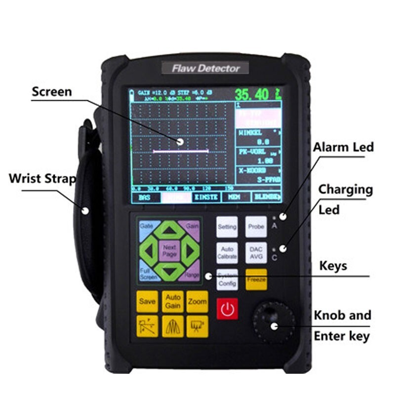 Digital Ultrasonic Flaw Detector with Powerful PC Software,Reports Can Be Export