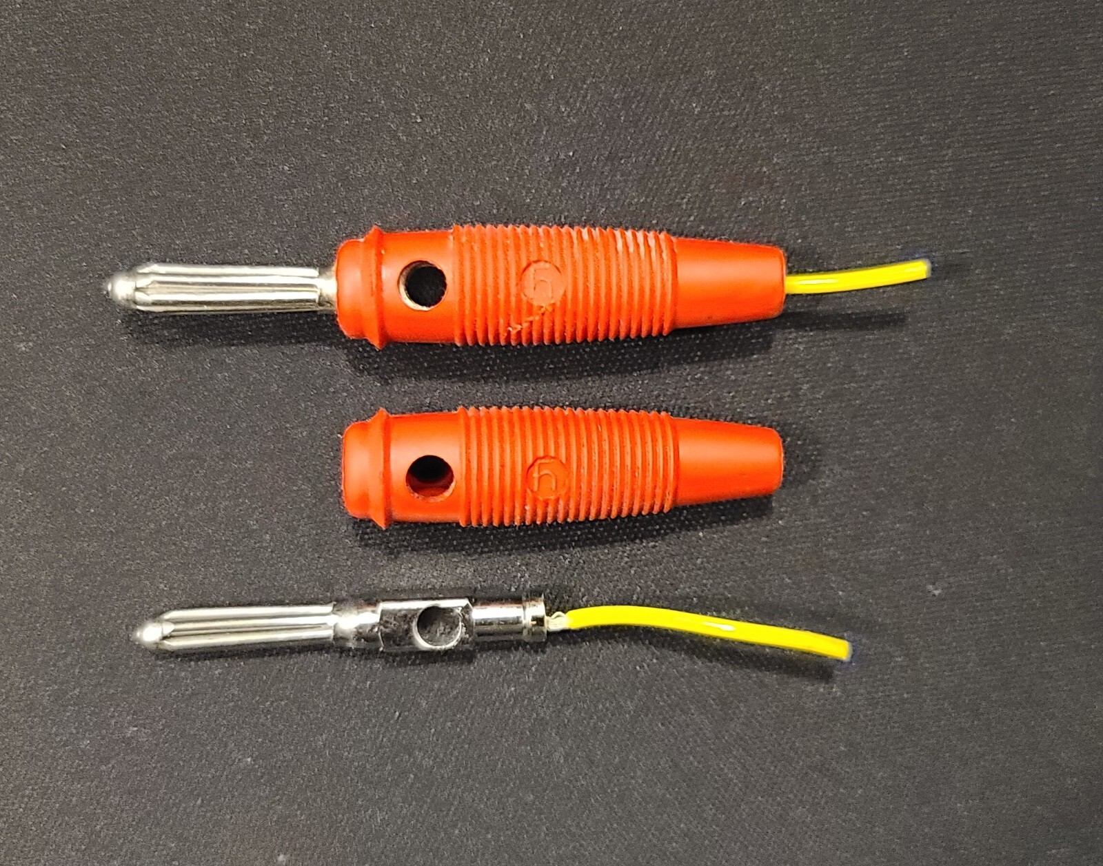 10 Hirschmann (5 Colors) 4mm Banana Plugs 3mΩ 30A 60VDC Nickel Pl. U.S. Seller