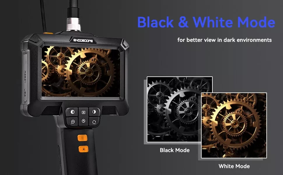 4.3″ IPS 1080P HD Screen Handheld Industrial 5m Endoscope Camera Pipe Waterproof