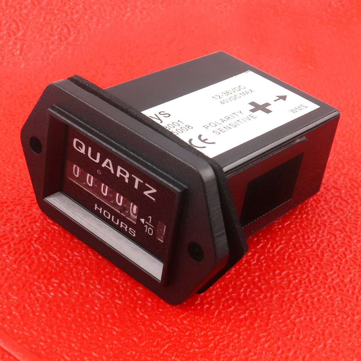 DC 12-36V Truck Tech Rectangular Hour Meter Timer Tool Gauges for Boat Car Truck